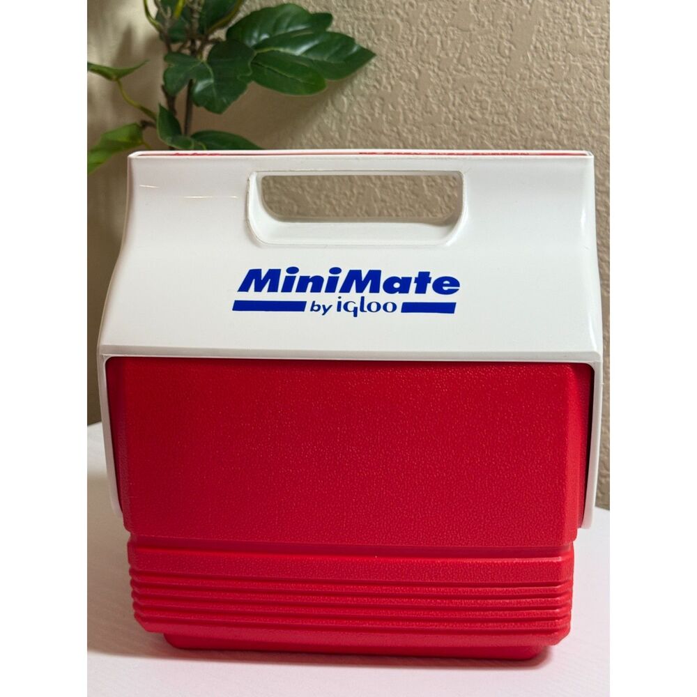 Vintage MiniMate Cooler by Igloo Made in the USA Red White Blue EXCELLENT CONDIT